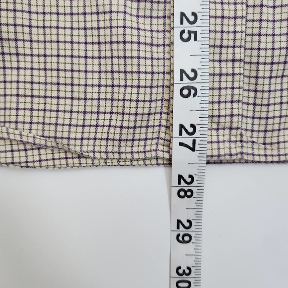 Ralph Lauren Shirt Mens Large Long Sleeve White Purple Plaid Preppy Button Down - Picture 8 of 8